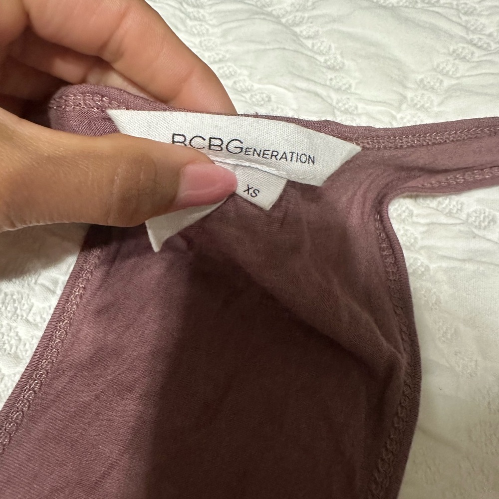 BCBGeneration Mauve Tank Top - Picture 2 of 3